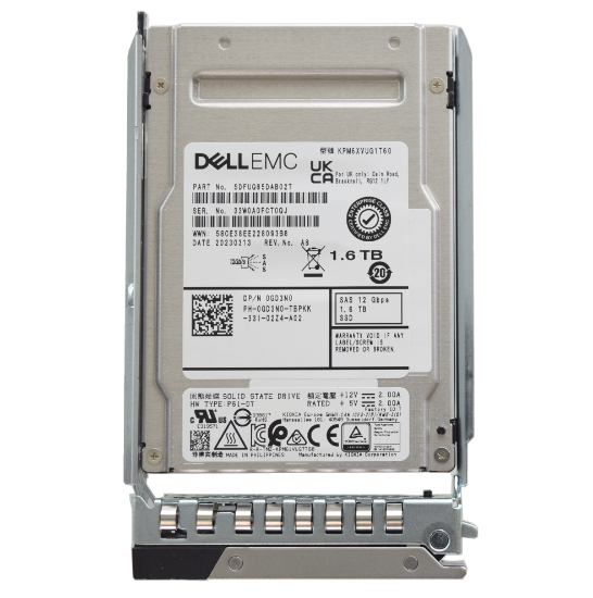 Picture of Dell 1.6TB 12G SAS (2.5inch) Mixed Use Solid State Drive GD3N0 0GD3N0