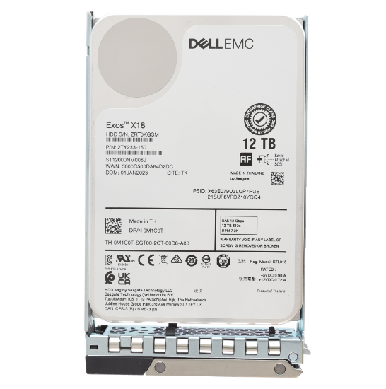 Picture of Dell 12TB 12G SAS 7.2K (3.5-inch) Hard Drive M1C0T 0M1C0T