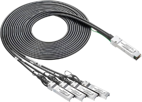 Picture of HPE FlexNetwork X240 40G QSFP+ to 4x10G SFP+ 5m Direct Attach Copper Splitter Cable JG331A JG331-61101