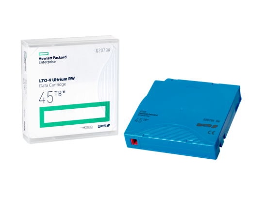 Picture of HPE LTO-9 Ultrium 45TB RW Data Cartridge Q2079A P37367-001