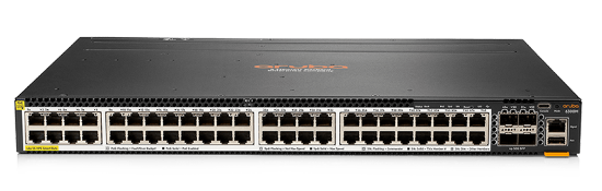 Picture of HPE Aruba Networking CX 6300M 48-port HPE Smart Rate 1/2.5/5GbE Class 6 PoE and 4-port SFP56 Switch JL659A