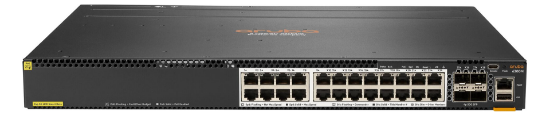 Picture of HPE Aruba Networking CX 6300M 24-port HPE Smart Rate 1/2.5/5GbE Class 6 PoE and 4-port SFP56 Switch JL660A