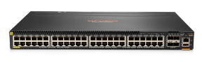 Picture of HPE Aruba Networking CX 6300M 48-port 1GbE Class 4 PoE and 4-port SFP56 Switch JL661A