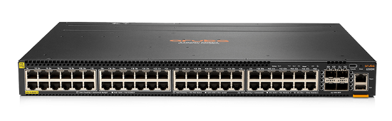 Picture of HPE Aruba Networking CX 6300M 48-port 1GbE Class 4 PoE and 4-port SFP56 Switch JL661A