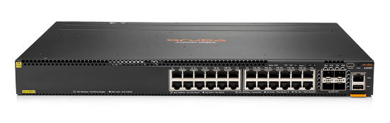 Picture of HPE Aruba Networking CX 6300M 24-port 1GbE Class 4 PoE and 4-port SFP56 Switch JL662A